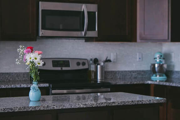 granite kitchen island